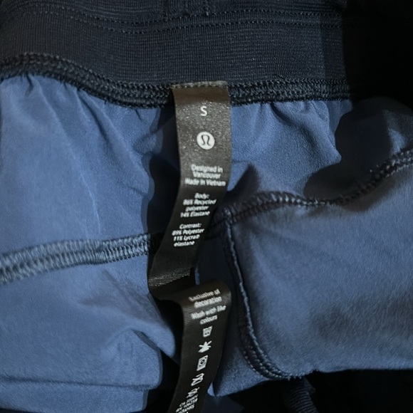 Lululemon Navy Multi T.H.E. Short 7” Linerless - Picture 11 of 11
